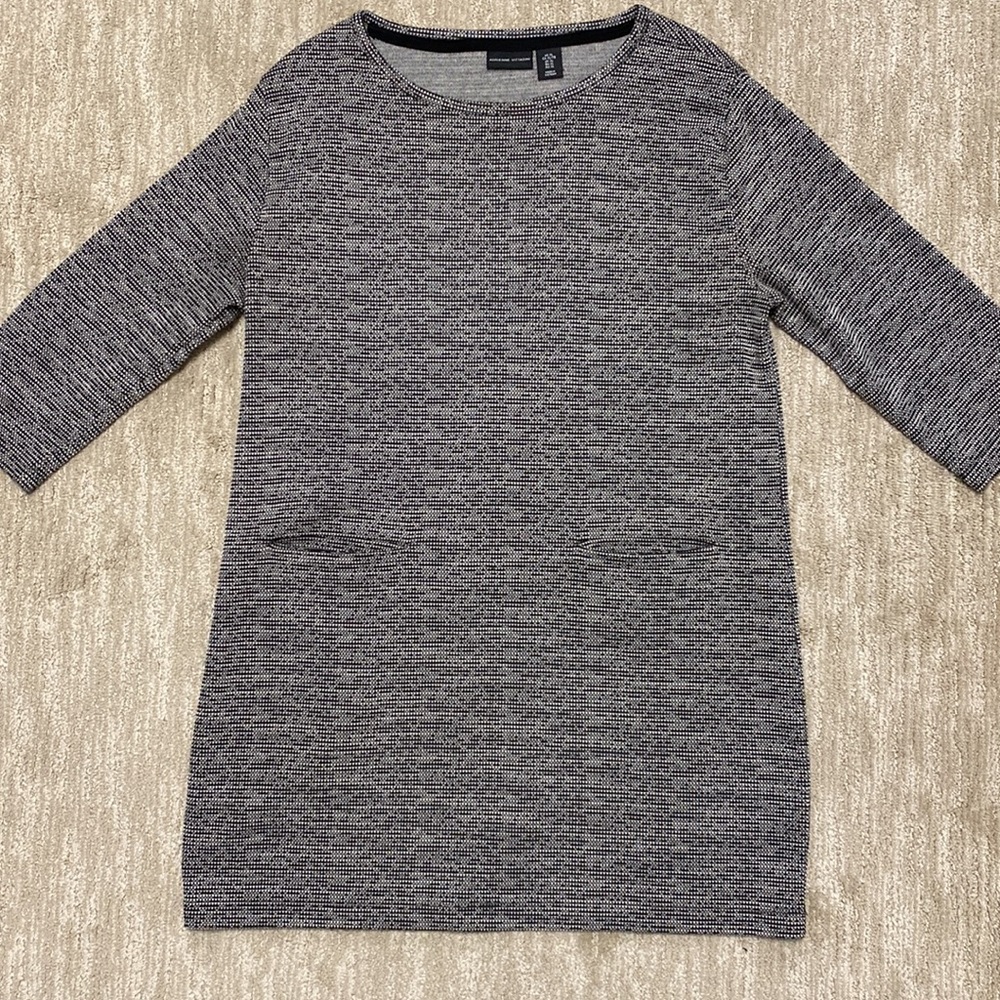 Black and White Adrienne Vittadini Tunic Dress